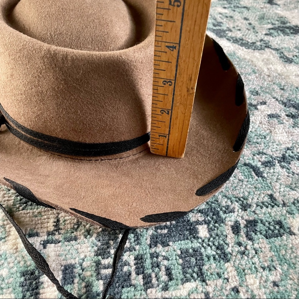 M&F Western Products 100% Wool Cowboy Hat Whip Stitch Woody Style Kids Medium - Picture 8 of 9